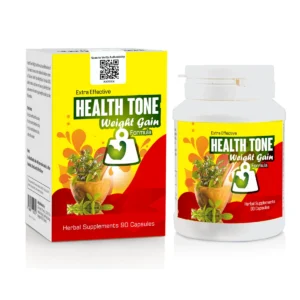 Extra Effective Health Tone Weight Gain Capsules 1000mg box and bottle packaging